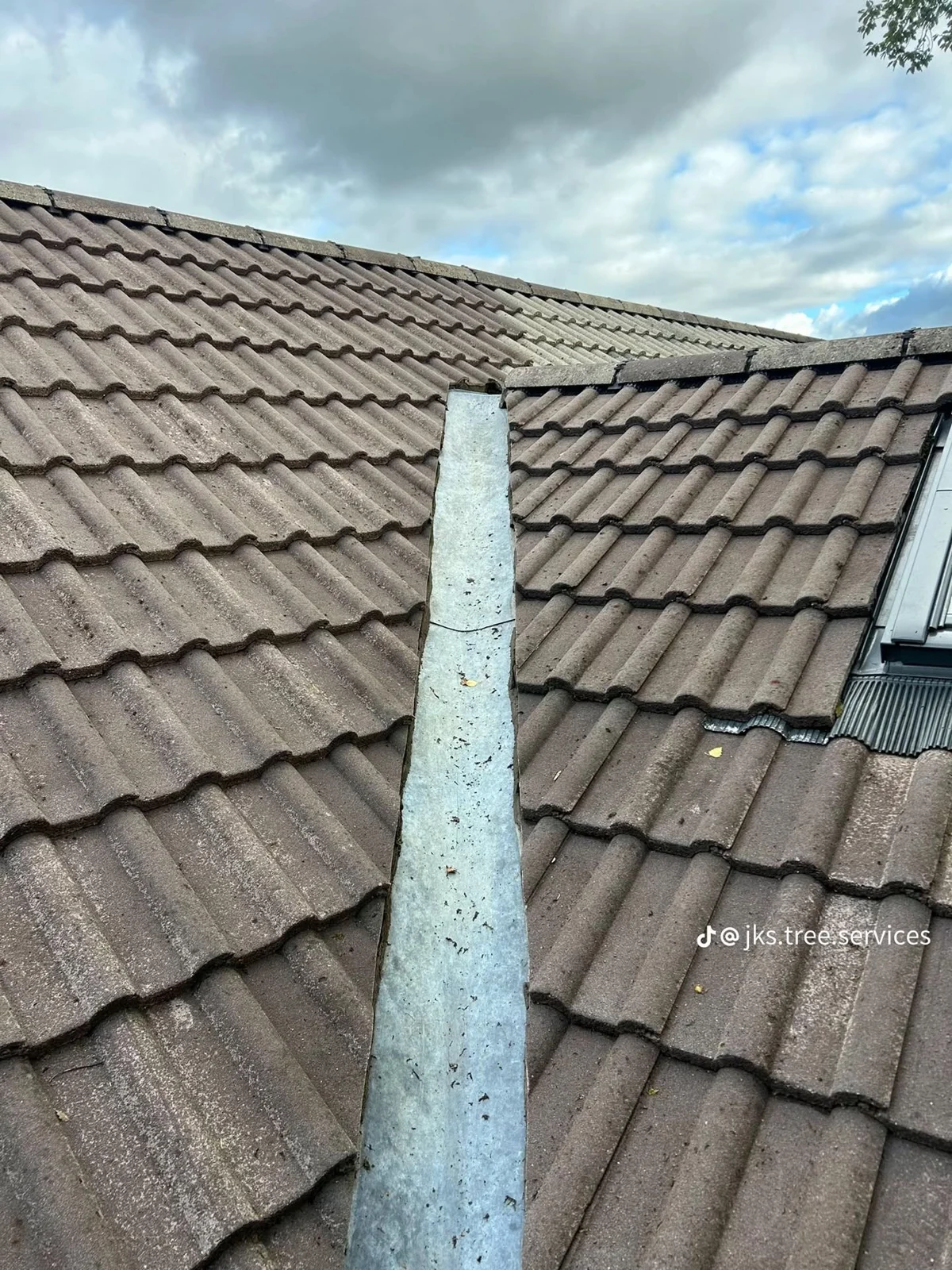 Tiled roof and valley detail